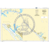British Admiralty Nautical Chart CP4: Panama Canal Gaillard Cut